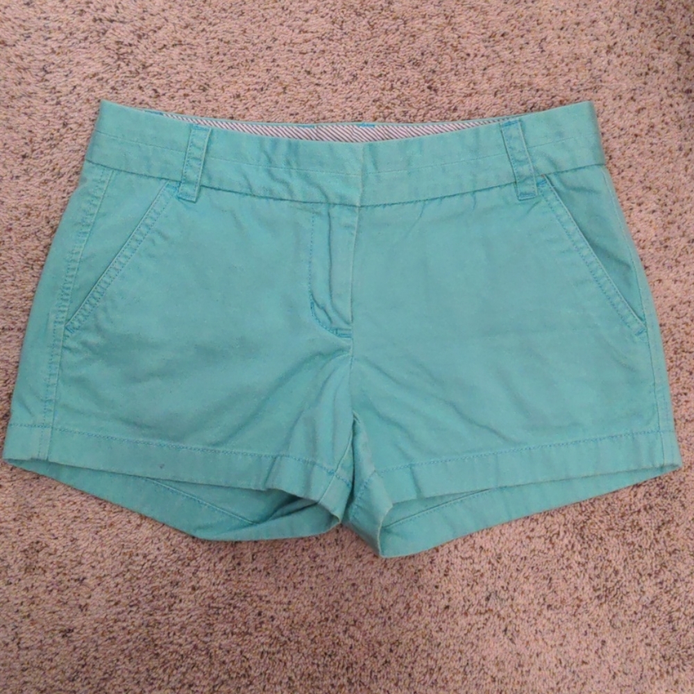 J crew green shorts